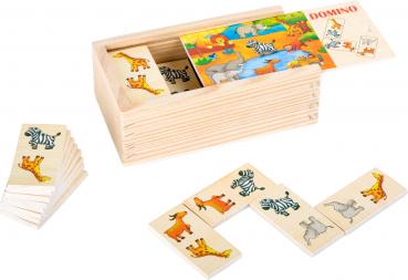 Domino Safari Zebra, Giraffe oder Elefant